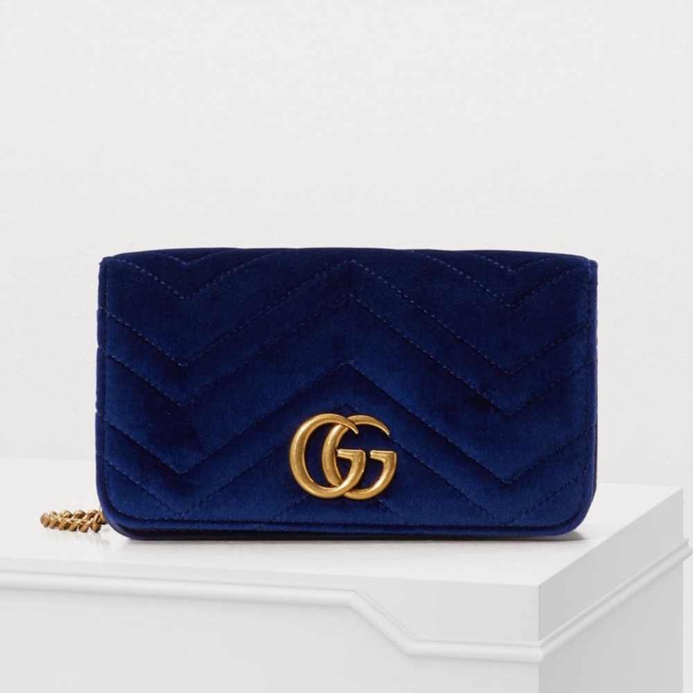 GG Marmont velvet mini bag